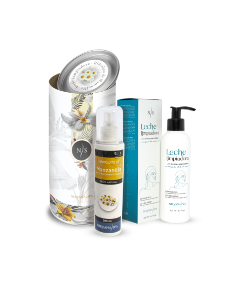 Pachet ingrijire faciala, Lapte demachiant 200 ml + Hidrolat de musetel 200 ml