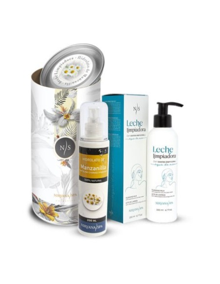 Pachet ingrijire faciala, Lapte demachiant 200 ml + Hidrolat de musetel 200 ml