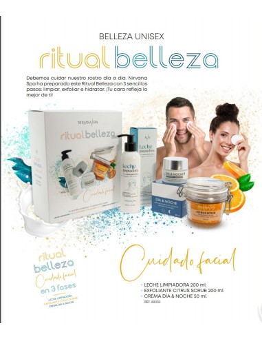 Pachet ritual de frumusete, crema de zi/noapte, exfoliant cu citrice si lapte demachiant