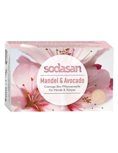 Sapun Crema Bio Migdale si Avocado 100 Gr Sodasan