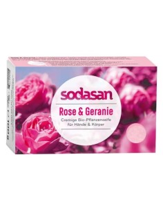 Sapun Crema Bio Trandafir  si Geranium 100 Gr Sodasan