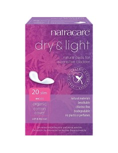 Absorbante bio Natracare incontinenta urinara Slim, 20 buc