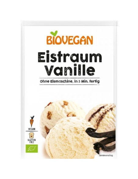 Inghetata de Vanilie Pudra Fara Gluten Bio, 77g, Biovegan