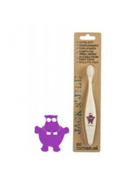 Periuta de dinti biodegradabila pentru copii Jack N' Jill - Hippo