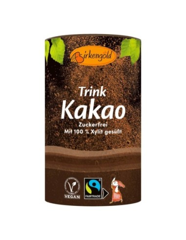 Ciocolata calda fara zahar, indulcita cu Xylitol, 200g, Birkengold                                  