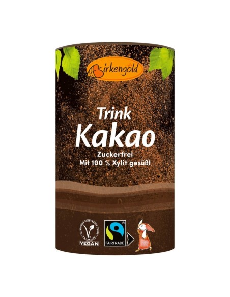 Ciocolata calda fara zahar, indulcita cu Xylitol, 200g, Birkengold                                  