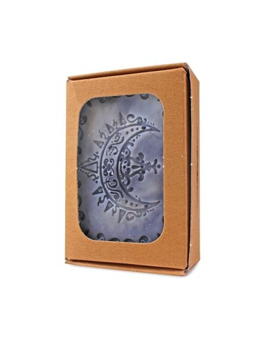 Sapun solid cu carbune activ si arbore de ceai lucrat manual, bio, 100g, Wooden Spoon               