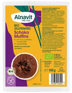 Briose cu ciocolata fara gluten,bio, 140g, 2 buc. Alnavit                                           