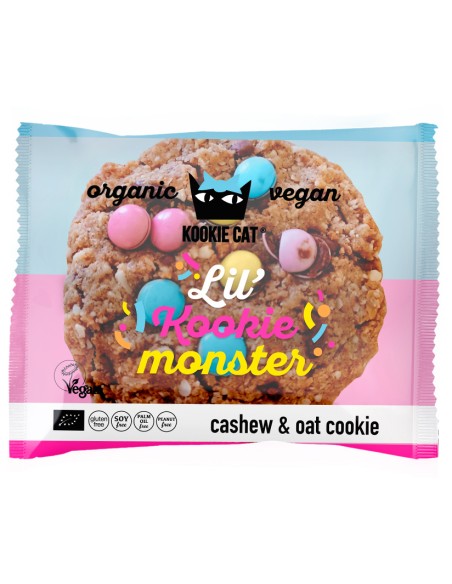 Cookie cu dropsuri de ciocolata colorate fara gluten bio 50g                                        