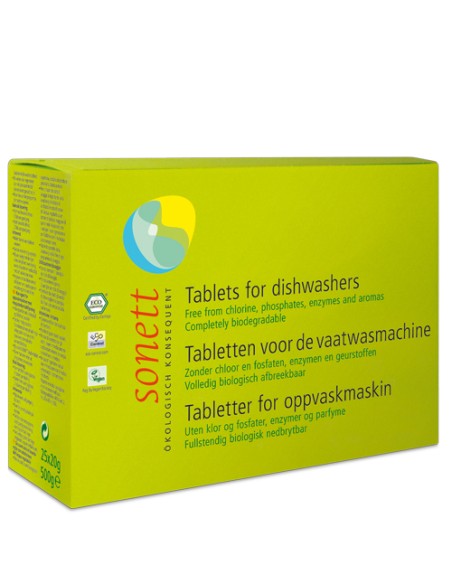 TABLETE ECOLOGICE PT. MASINA DE SPALAT VASE 500G Sonett