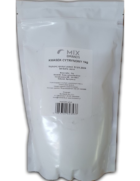 Acid citric - sare de lamaie, 1kg, Mix Brands                                                       