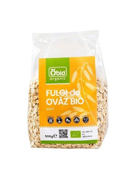Fulgi de ovaz mari eco 500g OBIO