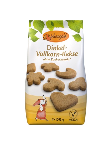 Biscuiti din faina integrala de grau spelta, 125g, Birkengold                                       
