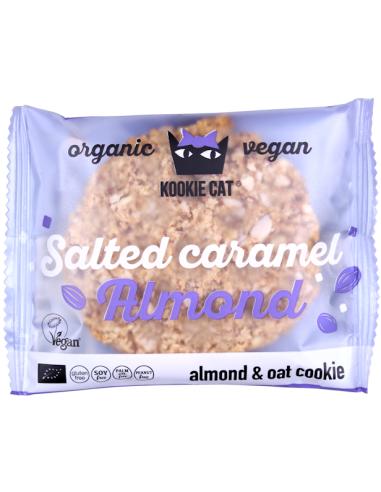 Cookie cu migdale si caramel sarat, fara gluten, eco 50g                                            