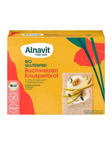Crispbread (painici) din hrisca fara gluten, bio, 150g Alnavit                                      
