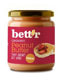 Crema de arahide crunchy bio 250g Bettr                                                             