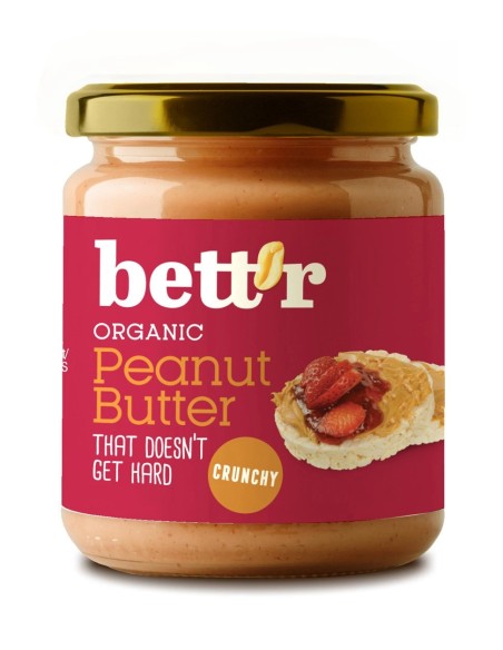 Crema de arahide crunchy bio 250g Bettr                                                             