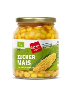 Boabe de porumb dulce la borcan bio 350g (GreenOrganics)                                            