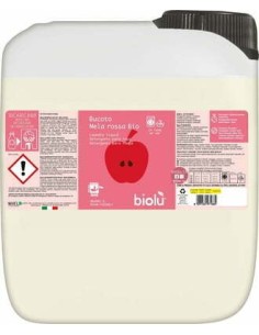 Detergent ecologic lichid pentru rufe albe si colorate, mere rosii, 5L - Biolu                      