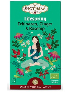 Ceai Shotimaa Balance Your Day - Lifespring - echinacea, ghimbir si macese bio 16dz                 