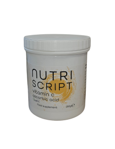Vitamina C Acid Ascorbic pudra 250gr - Nutriscript                                                  