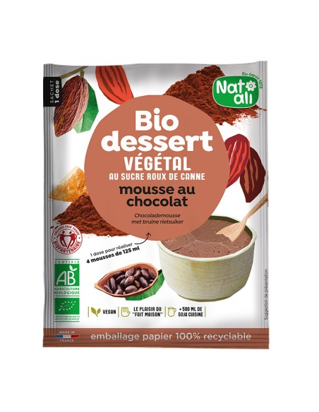 Desert mousse de ciocolata, bio, 70g, Nat-ali                                                       