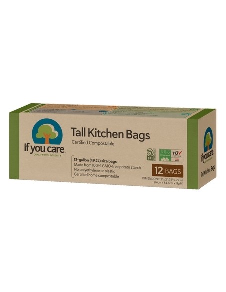 Saci menajeri compostabili 49.2L, 12 buc., If You Care                                              