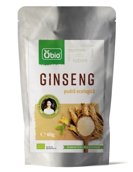 GINSENG PANAX PUDRA BIO 60G                                                                         