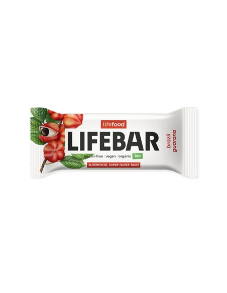 Lifebar baton cu nuci braziliene si guarana, bio, 40g                                               