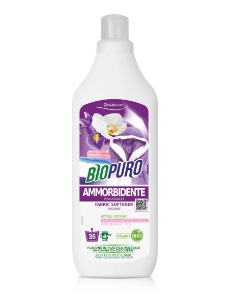 Balsam hipoalergen pentru rufe iris si orhidee bio 1 L Biopuro                                      