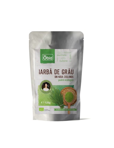 Iarba de grau pulbere eco NZ Obio 125g OBIO                                                         