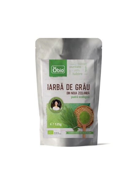 Iarba de grau pulbere eco NZ Obio 125g OBIO                                                         