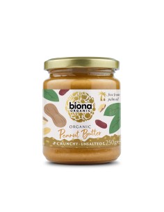 Crema de arahide crunchy fara sare eco 250g BIONA                                                   