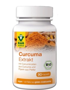 Turmeric (curcuma) FORTE bio 500mg, 90cps RAAB                                                      