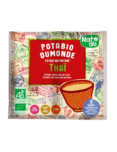 Supa instant stil thai cu legume, bio, 2x 8.5g, Nat-ali                                             