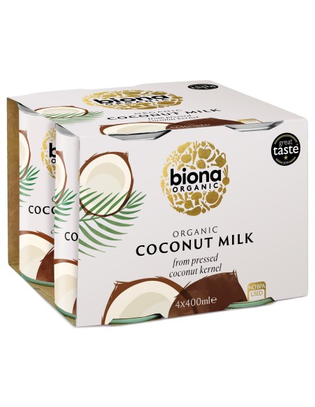 Bautura de cocos bio 4 pack 4 x 400ml, Biona                                                        