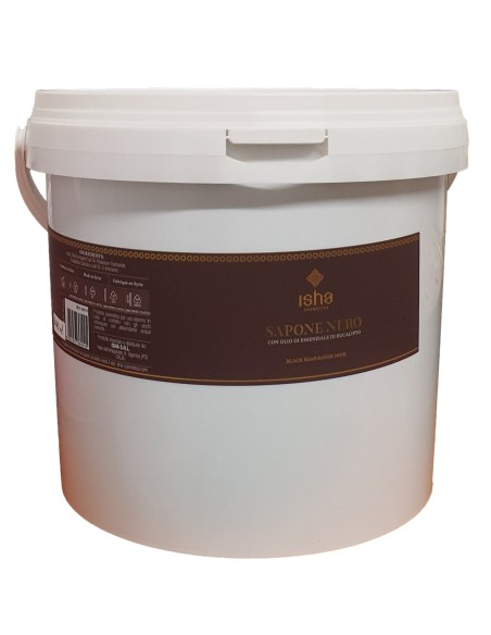 Sapun negru african cu eucalipt vrac, 5 Litri, Isha                                                 
