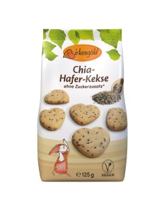Biscuiti cu chia si ovaz, 125g, Birkengold                                                          